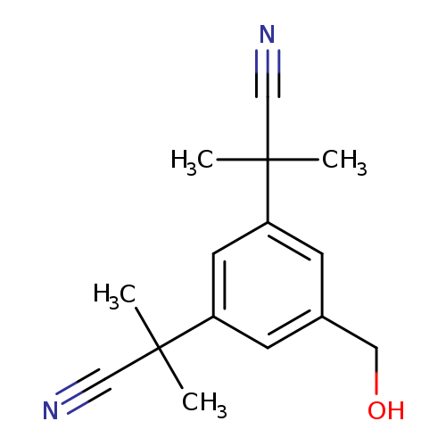 5-(Hydroxymethyl)-Alpha,Alpha,Alpha',Alpha'-Tetramethyl-1,3-Benzenediacetonitrile