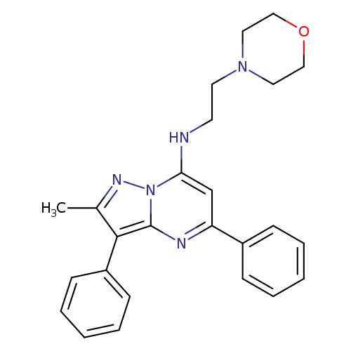 2-methyl-N-[2-(morpholin-4-yl)ethyl]-3,5-diphenylpyrazolo[1,5-a]pyrimidin-7-amine