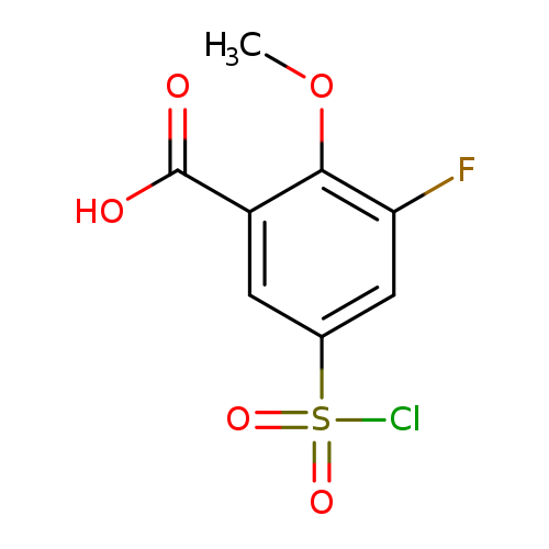 5-(chlorosulfonyl)-3-fluoro-2-methoxybenzoic acid