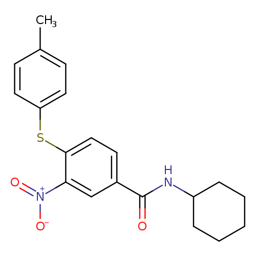 N-cyclohexyl-4-[(4-methylphenyl)sulfanyl]-3-nitrobenzamide