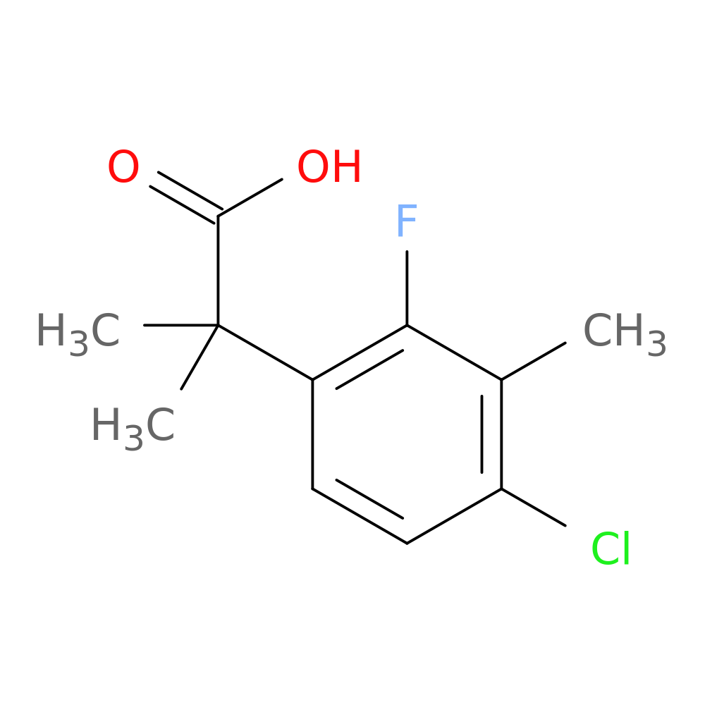 2-(4-chloro-2-fluoro-3-methylphenyl)-2-methylpropanoic acid