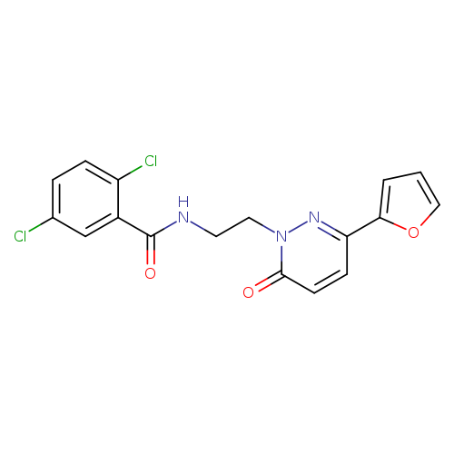 2,5-dichloro-N-{2-[3-(furan-2-yl)-6-oxo-1,6-dihydropyridazin-1-yl]ethyl}benzamide