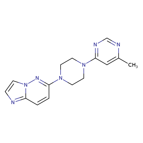 4-(4-{imidazo[1,2-b]pyridazin-6-yl}piperazin-1-yl)-6-methylpyrimidine