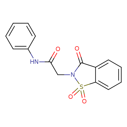 N-phenyl-2-(1,1,3-trioxo-1,3-dihydro-2H-1,2-benzisothiazol-2-yl)acetamide