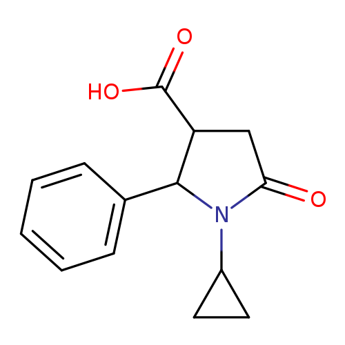 1-cyclopropyl-5-oxo-2-phenylpyrrolidine-3-carboxylic acid