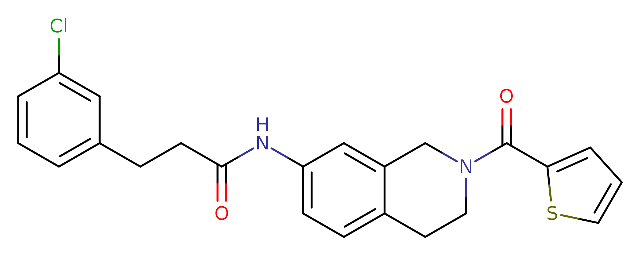 3-(3-chlorophenyl)-N-[2-(thiophene-2-carbonyl)-1,2,3,4-tetrahydroisoquinolin-7-yl]propanamide