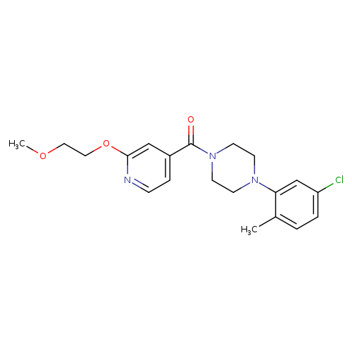 1-(5-chloro-2-methylphenyl)-4-[2-(2-methoxyethoxy)pyridine-4-carbonyl]piperazine