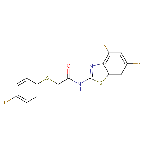 N-(4,6-difluoro-1,3-benzothiazol-2-yl)-2-[(4-fluorophenyl)sulfanyl]acetamide