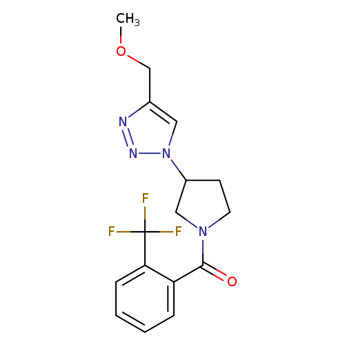 4-(methoxymethyl)-1-{1-[2-(trifluoromethyl)benzoyl]pyrrolidin-3-yl}-1H-1,2,3-triazole