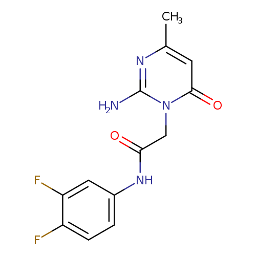 2-(2-amino-4-methyl-6-oxo-1,6-dihydropyrimidin-1-yl)-N-(3,4-difluorophenyl)acetamide