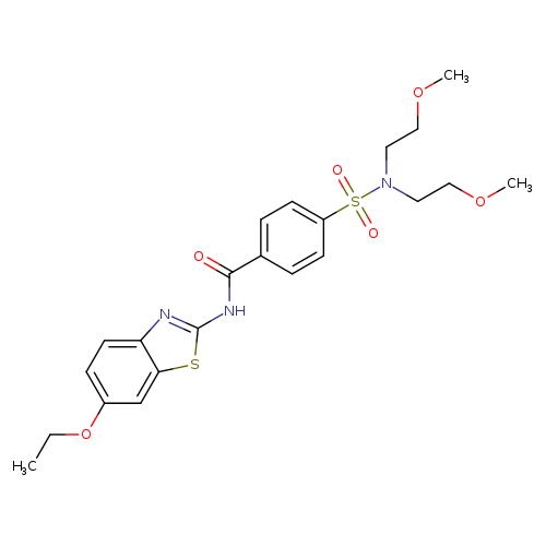4-[bis(2-methoxyethyl)sulfamoyl]-N-(6-ethoxy-1,3-benzothiazol-2-yl)benzamide