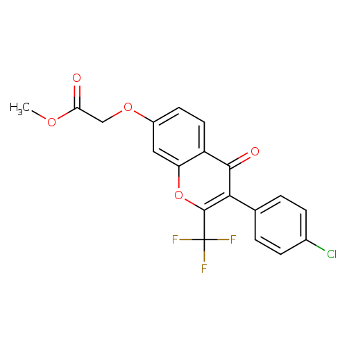 methyl 2-{[3-(4-chlorophenyl)-4-oxo-2-(trifluoromethyl)-4H-chromen-7-yl]oxy}acetate