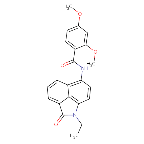N-{2-ethyl-3-oxo-2-azatricyclo[6.3.1.0^{4,12}]dodeca-1(12),4,6,8,10-pentaen-9-yl}-2,4-dimethoxybenzamide