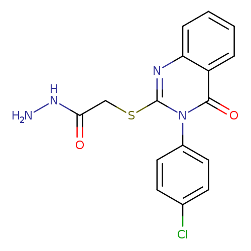 2-{[3-(4-chlorophenyl)-4-oxo-3,4-dihydroquinazolin-2-yl]sulfanyl}acetohydrazide