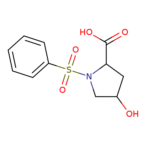 1-(benzenesulfonyl)-4-hydroxypyrrolidine-2-carboxylic acid