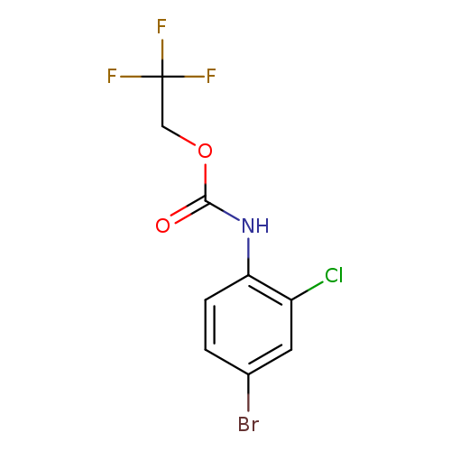 2,2,2-trifluoroethyl N-(4-bromo-2-chlorophenyl)carbamate