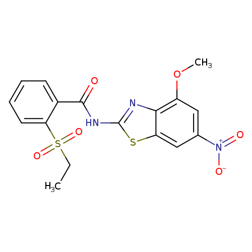 2-(ethanesulfonyl)-N-(4-methoxy-6-nitro-1,3-benzothiazol-2-yl)benzamide