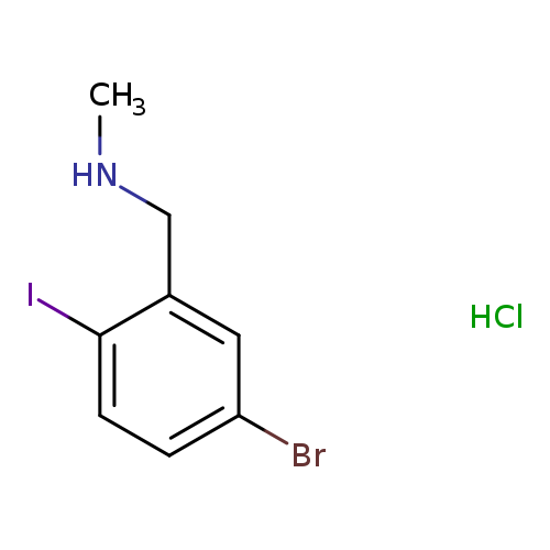 [(5-bromo-2-iodophenyl)methyl](methyl)amine hydrochloride