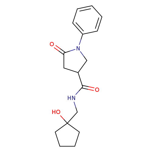 N-[(1-hydroxycyclopentyl)methyl]-5-oxo-1-phenylpyrrolidine-3-carboxamide