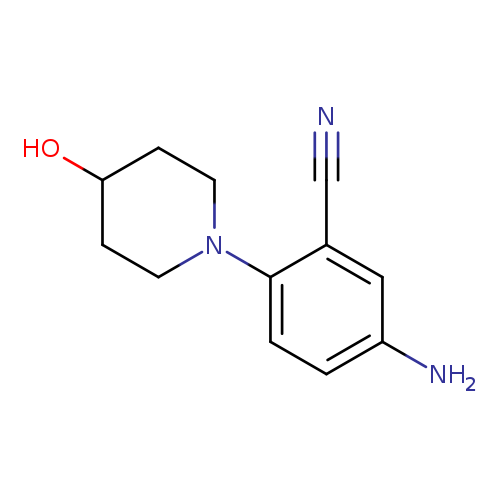 5-amino-2-(4-hydroxypiperidin-1-yl)benzonitrile