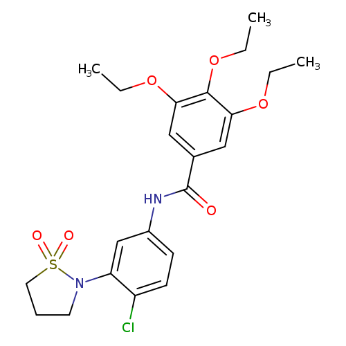 N-[4-chloro-3-(1,1-dioxo-1lambda6,2-thiazolidin-2-yl)phenyl]-3,4,5-triethoxybenzamide