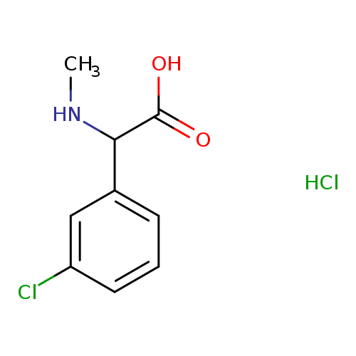 2-(3-chlorophenyl)-2-(methylamino)acetic acid hydrochloride