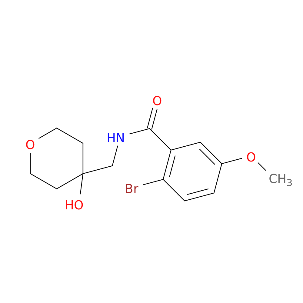 2-bromo-N-[(4-hydroxyoxan-4-yl)methyl]-5-methoxybenzamide