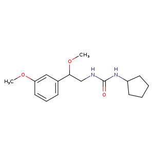 3-cyclopentyl-1-[2-methoxy-2-(3-methoxyphenyl)ethyl]urea