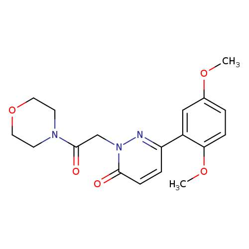 6-(2,5-dimethoxyphenyl)-2-[2-(morpholin-4-yl)-2-oxoethyl]-2,3-dihydropyridazin-3-one