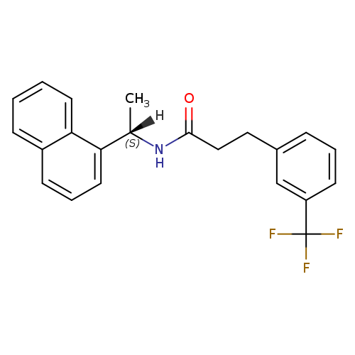 N-(1-(Naphthalen-1-yl)ethyl)-3-(3-(trifluoromethyl)phenyl)propanamide