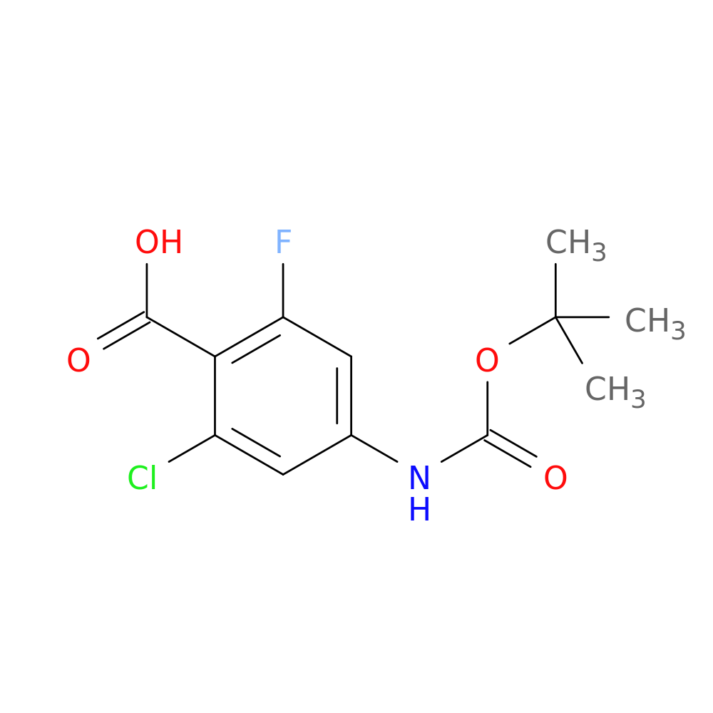 4-{[(tert-butoxy)carbonyl]amino}-2-chloro-6-fluorobenzoic acid