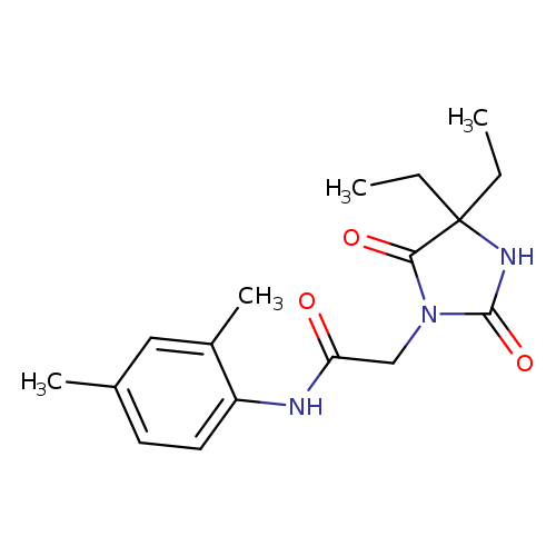 2-(4,4-diethyl-2,5-dioxoimidazolidin-1-yl)-N-(2,4-dimethylphenyl)acetamide