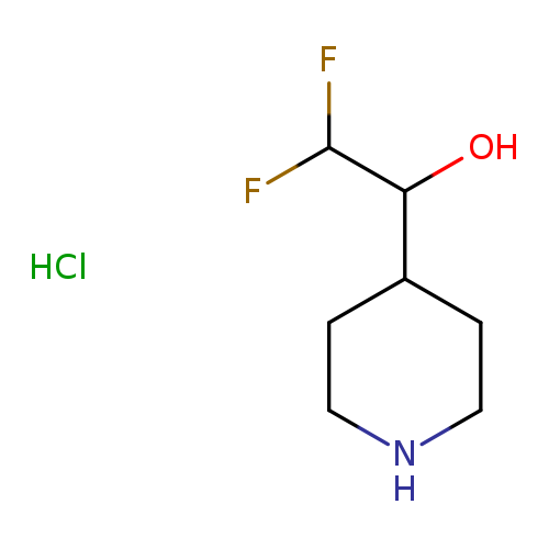 2,2-difluoro-1-(piperidin-4-yl)ethan-1-olhydrochloride