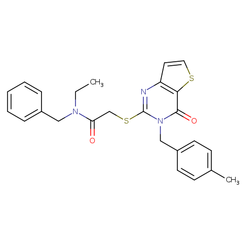 N-benzyl-N-ethyl-2-({3-[(4-methylphenyl)methyl]-4-oxo-3H,4H-thieno[3,2-d]pyrimidin-2-yl}sulfanyl)acetamide