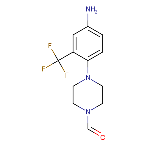 4-[4-amino-2-(trifluoromethyl)phenyl]piperazine-1-carbaldehyde