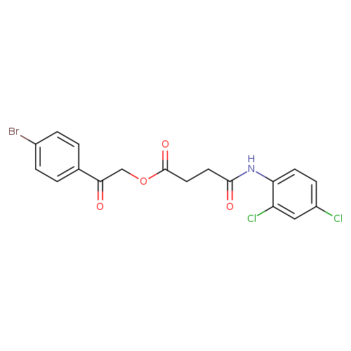 2-(4-bromophenyl)-2-oxoethyl 4-(2,4-dichloroanilino)-4-oxobutanoate