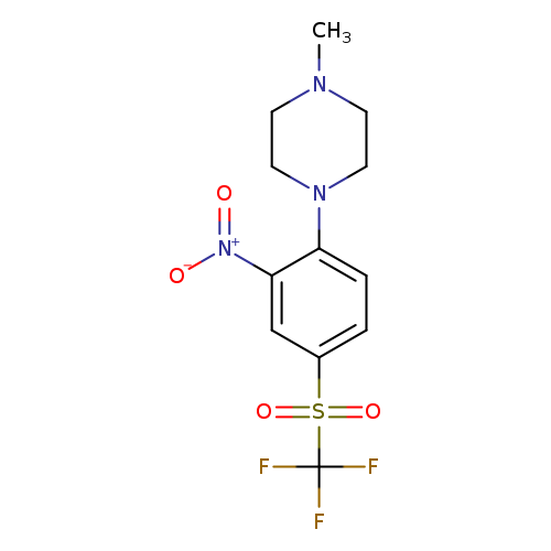 1-methyl-4-(2-nitro-4-trifluoromethanesulfonylphenyl)piperazine