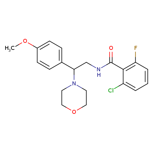 2-chloro-6-fluoro-N-[2-(4-methoxyphenyl)-2-(morpholin-4-yl)ethyl]benzamide