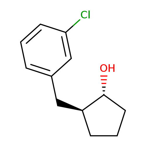 rac-(1R,2S)-2-[(3-chlorophenyl)methyl]cyclopentan-1-ol, trans