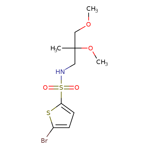 5-bromo-N-(2,3-dimethoxy-2-methylpropyl)thiophene-2-sulfonamide