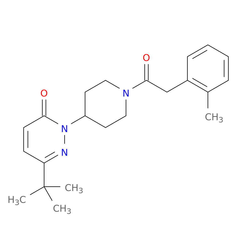 6-tert-butyl-2-{1-[2-(2-methylphenyl)acetyl]piperidin-4-yl}-2,3-dihydropyridazin-3-one