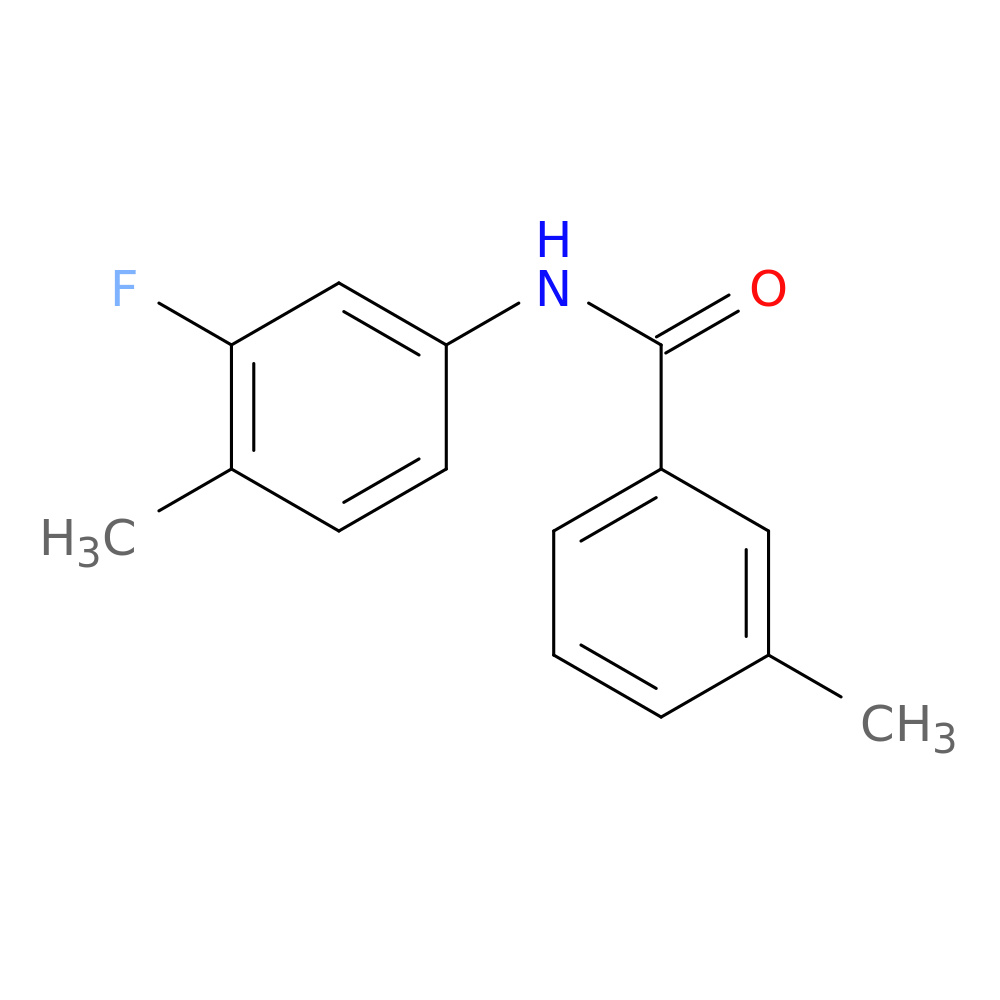 N-(3-fluoro-4-methylphenyl)-3-methylbenzamide