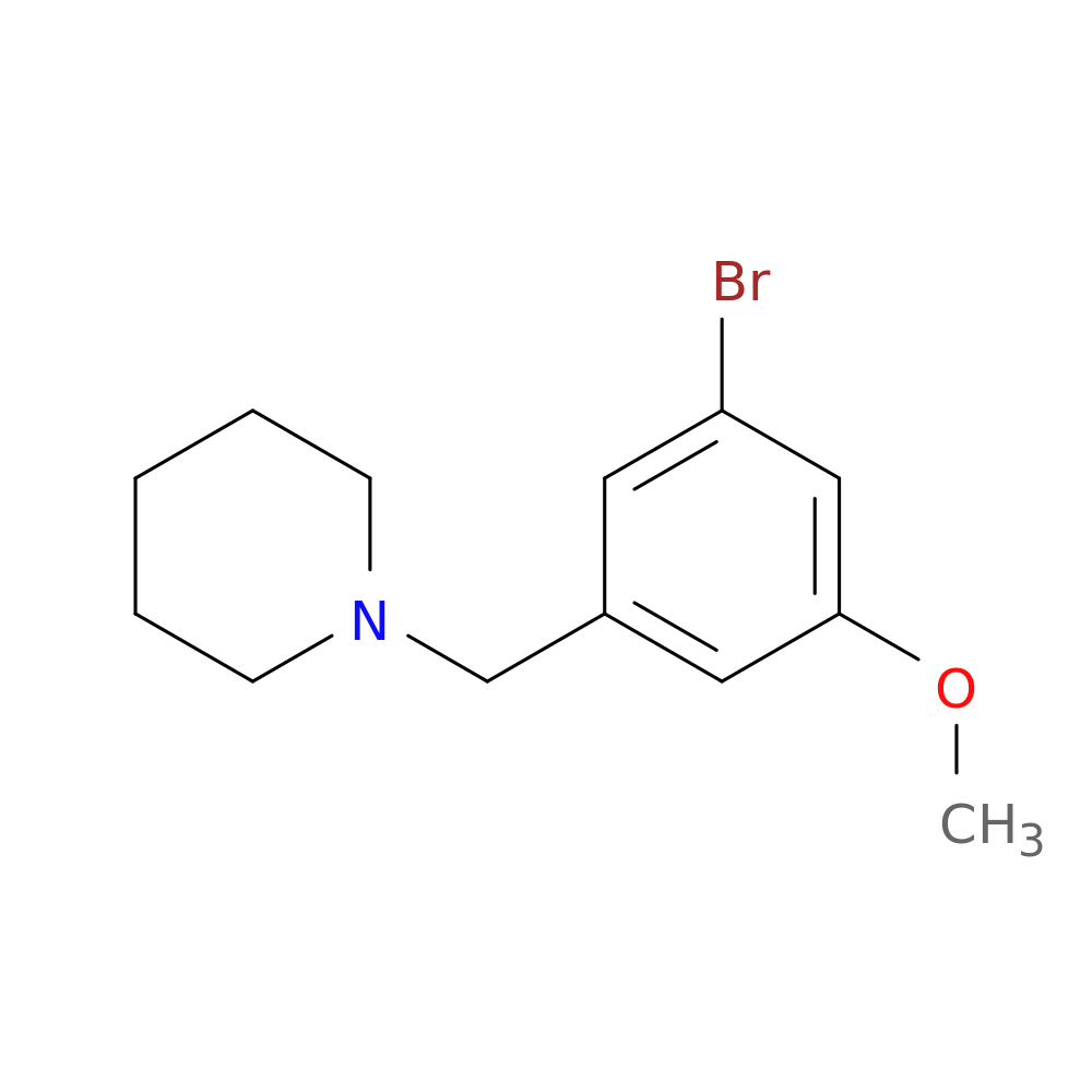 1-(3-Bromo-5-methoxybenzyl)piperidine