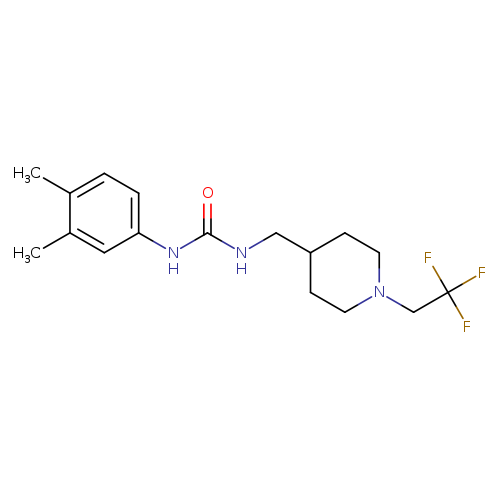 1-(3,4-dimethylphenyl)-3-{[1-(2,2,2-trifluoroethyl)piperidin-4-yl]methyl}urea