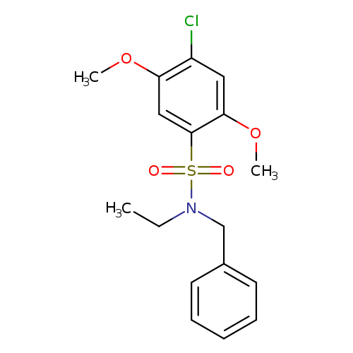 N-benzyl-4-chloro-N-ethyl-2,5-dimethoxybenzene-1-sulfonamide
