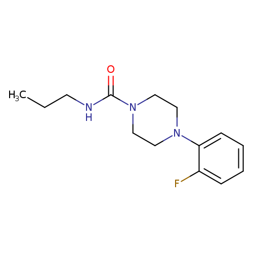 4-(2-fluorophenyl)-N-propylpiperazine-1-carboxamide