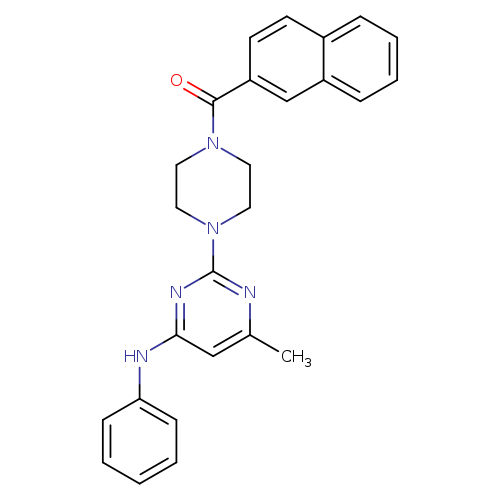 6-methyl-2-[4-(naphthalene-2-carbonyl)piperazin-1-yl]-N-phenylpyrimidin-4-amine