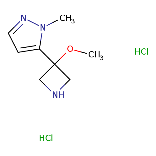 5-(3-methoxyazetidin-3-yl)-1-methyl-1H-pyrazole dihydrochloride