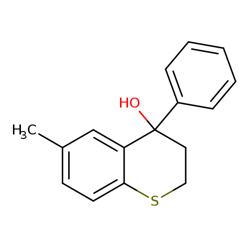 6-methyl-4-phenyl-3,4-dihydro-2H-1-benzothiopyran-4-ol
