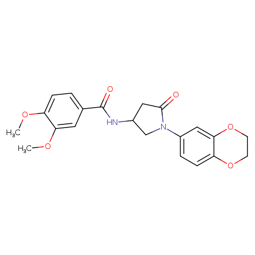 N-[1-(2,3-dihydro-1,4-benzodioxin-6-yl)-5-oxopyrrolidin-3-yl]-3,4-dimethoxybenzamide